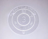 3 " Clear Round Plastic - Thin Cake Boards (Packs of 5)