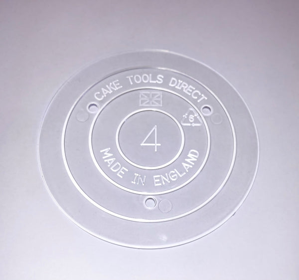 4" Clear Round Plastic - Thin Cake Boards (Packs of 5)