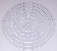 7 " Clear Round Plastic - Thin Cake Boards (Packs of 5)