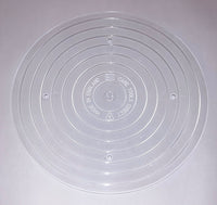 9 " Clear Round Plastic - Thin Cake Boards (Packs of 5)