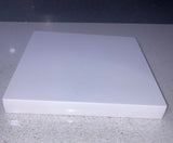 10" White Square Plastic Cake Drums  x 2 & Plinth